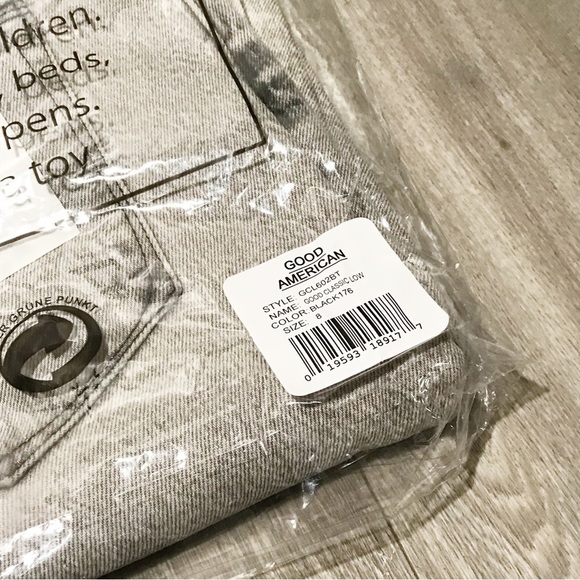 Good American Classic Low Rise Jeans in Black176 NIB - Picture 6 of 9